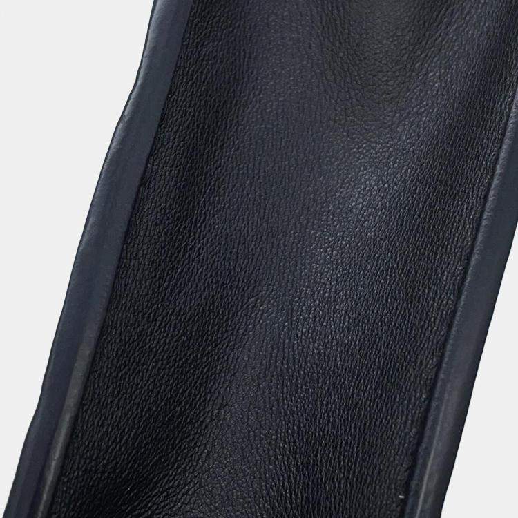Pre Owned Louis Vuitton Black Monogram Shadow Gaston Wearable Wallet