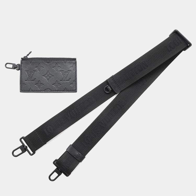 Pre Owned Louis Vuitton Black Monogram Shadow Gaston Wearable Wallet