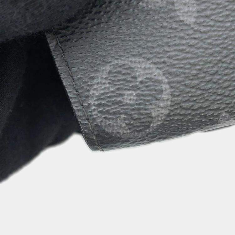 Pre Owned Louis Vuitton Pochette Voyage Noir Monogram Eclipse Size Mm