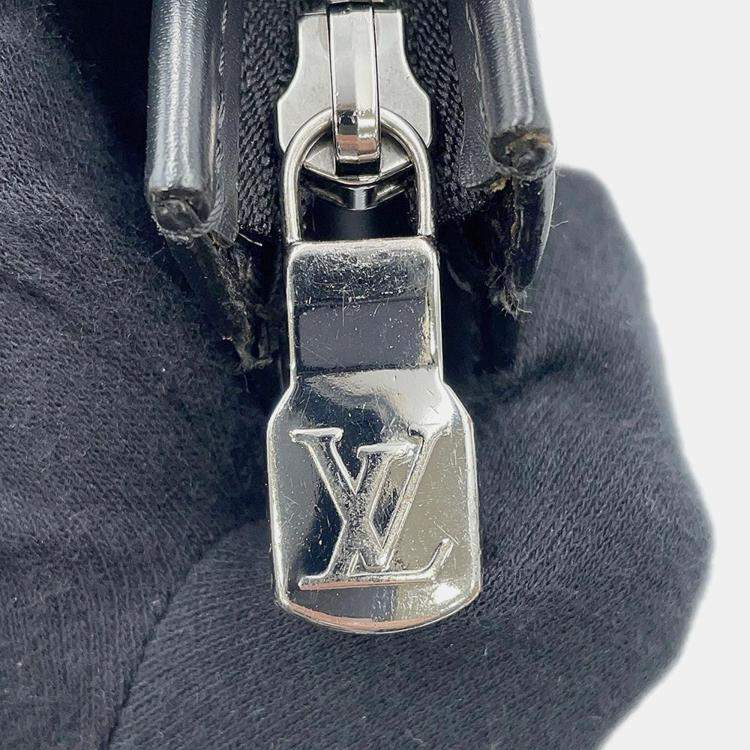 Pre Owned Louis Vuitton Pochette Voyage Noir Monogram Eclipse Size Mm