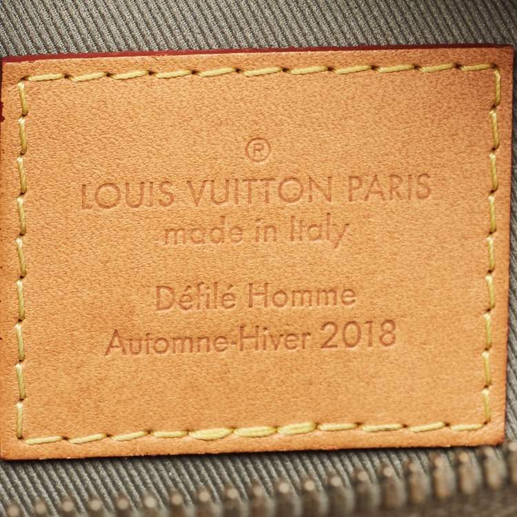 Pre Owned Louis Vuitton Grey Monogram Titanium Nylon Messenger Bag