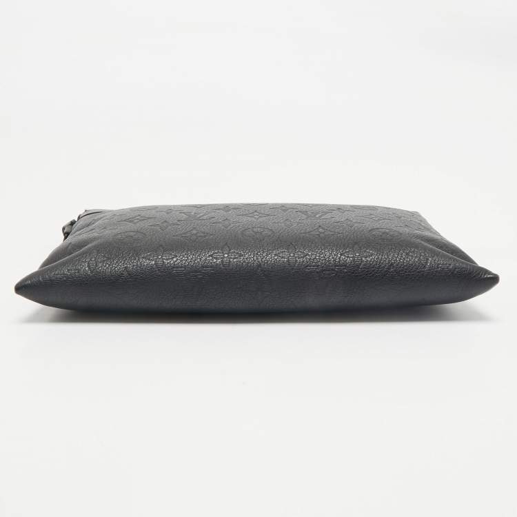 Pre Owned Louis Vuitton Monogram Shadow Leather To-Go Pochette