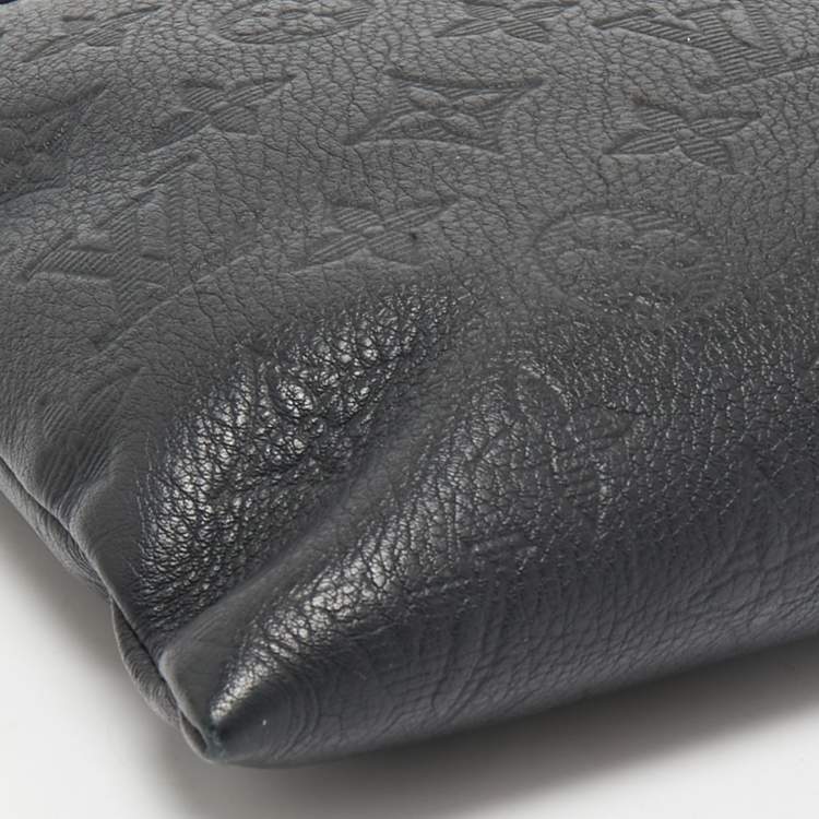 Pre Owned Louis Vuitton Monogram Shadow Leather To-Go Pochette