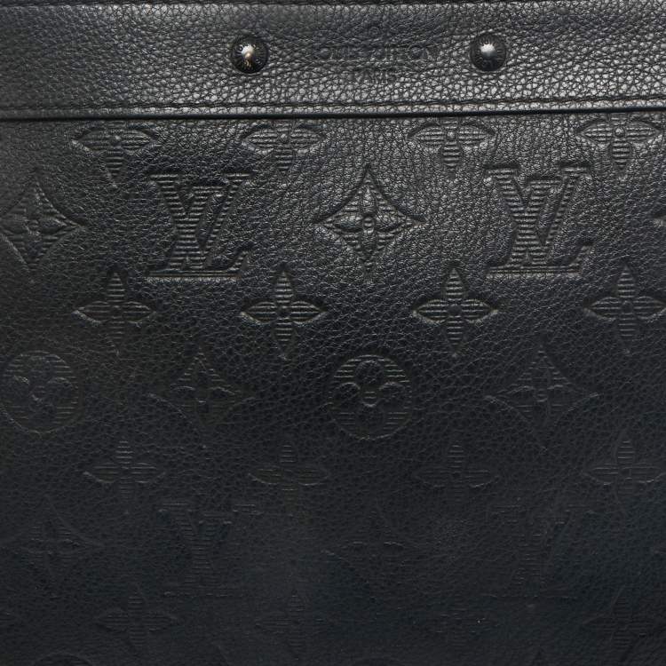 Pre Owned Louis Vuitton Monogram Shadow Leather To-Go Pochette
