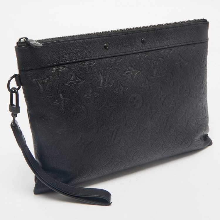 Pre Owned Louis Vuitton Monogram Shadow Leather To-Go Pochette