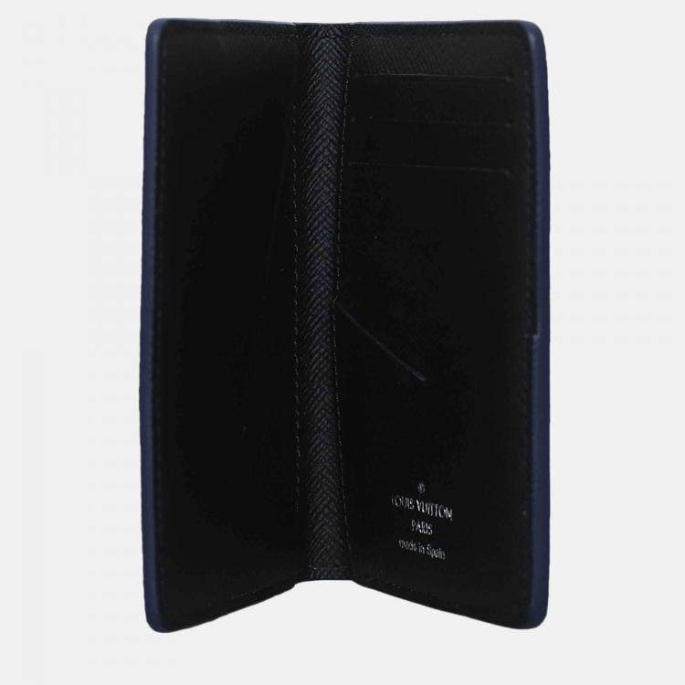 Pre Owned Louis Vuitton Blue Leather Pocket Organizer