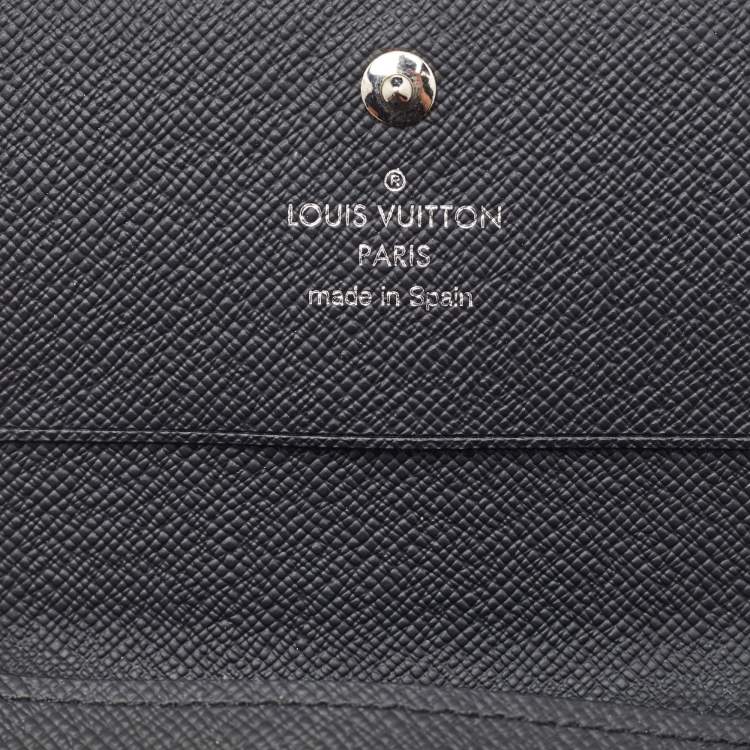 Pre Owned Louis Vuitton Damier Graphite Canvas Enveloppe Carte de Visite Bifold Card Holder
