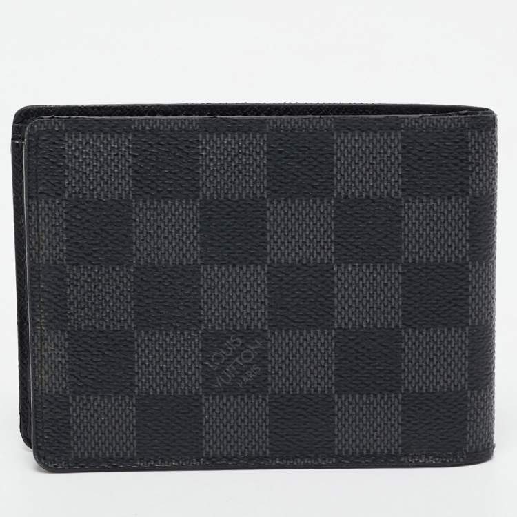 Pre Owned Louis Vuitton Damier Graphite Canvas Multiple Wallet