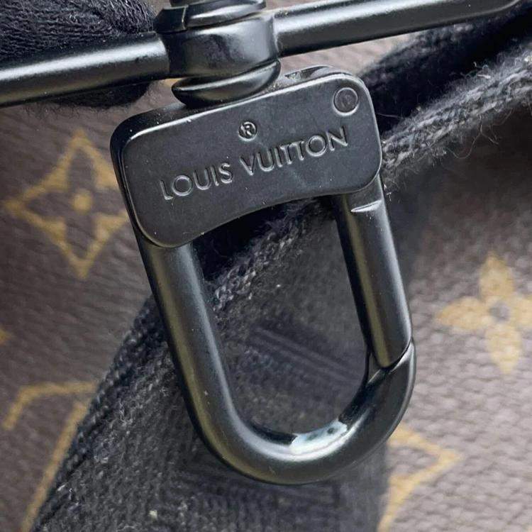 Pre Owned Louis Vuitton Spadlock Brown Monogram Macassar Canvas Messenger Bag