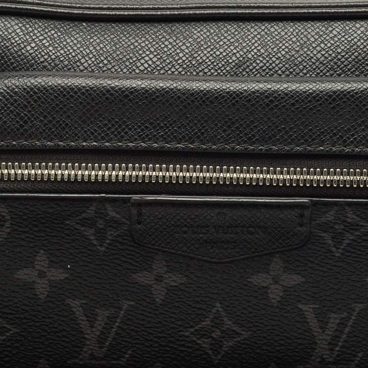 Pre Owned Louis Vuitton Black Monogram Taigarama Outdoor BumBag