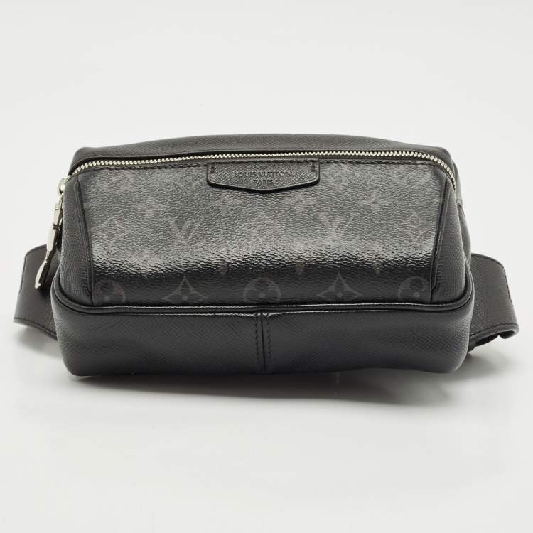 Pre Owned Louis Vuitton Black Monogram Taigarama Outdoor BumBag