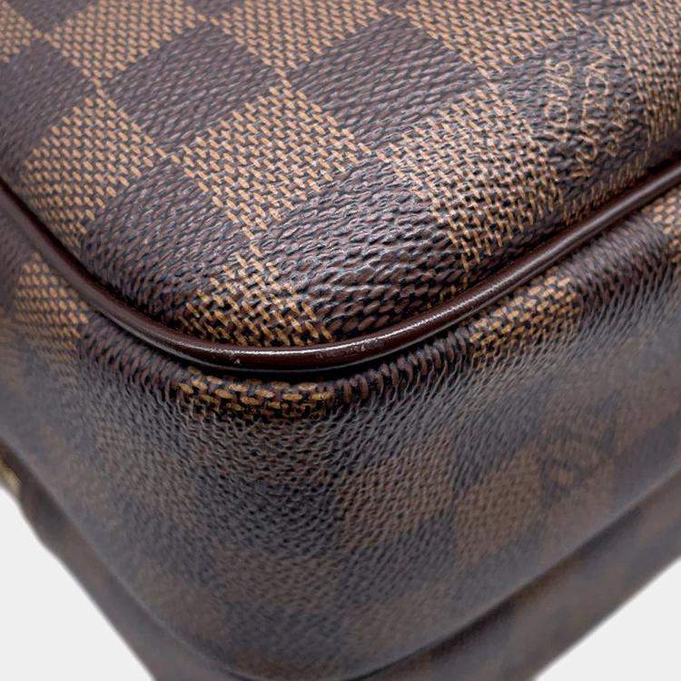 Pre Owned Louis Vuitton Reporter PM Brown Damier Ebene Canvas Shoulder Bag