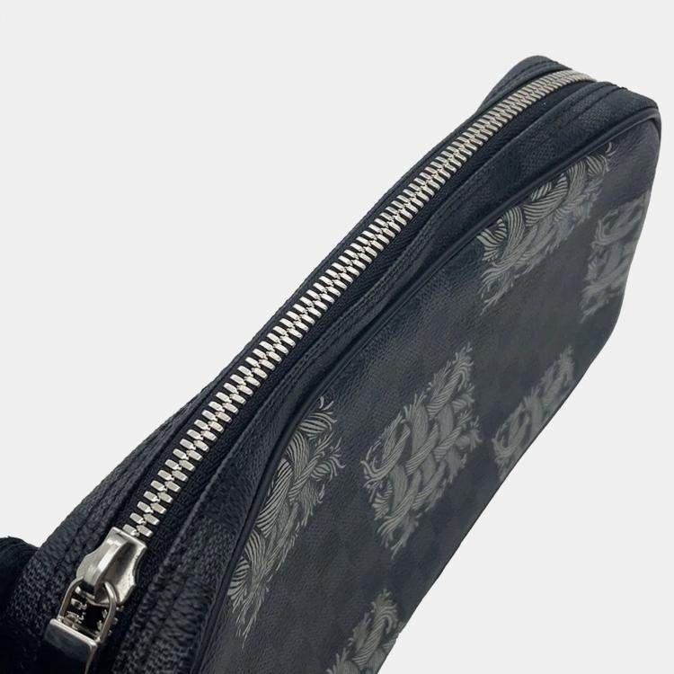 Pre Owned Louis Vuitton Pochette Volga Christopher Nemeth Noir Damier Graphite Crossbody Bag