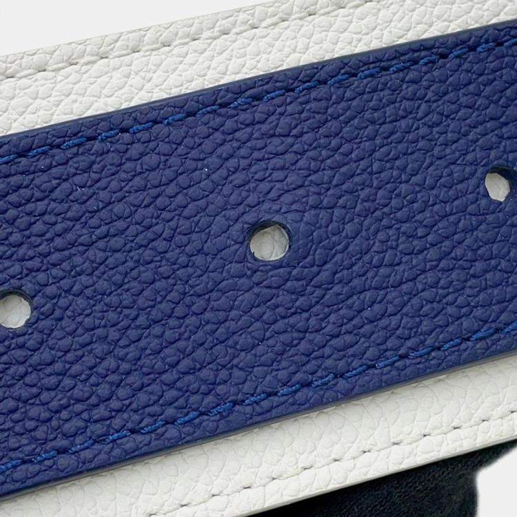 Pre Owned  Louis Vuitton Trolley Blue Monogram Bandana Tote Bag