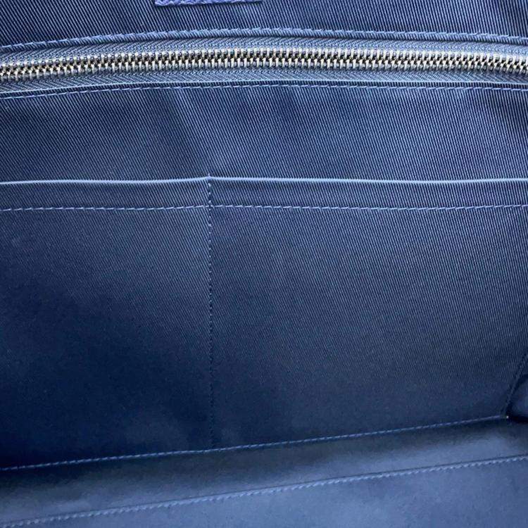 Pre Owned  Louis Vuitton Trolley Blue Monogram Bandana Tote Bag
