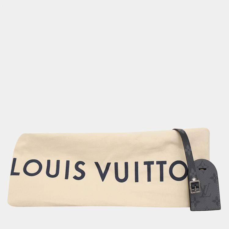Pre Owned Louis Vuitton New Cabas Zippe Bag Reverse Monogram Eclipse Canvas GM