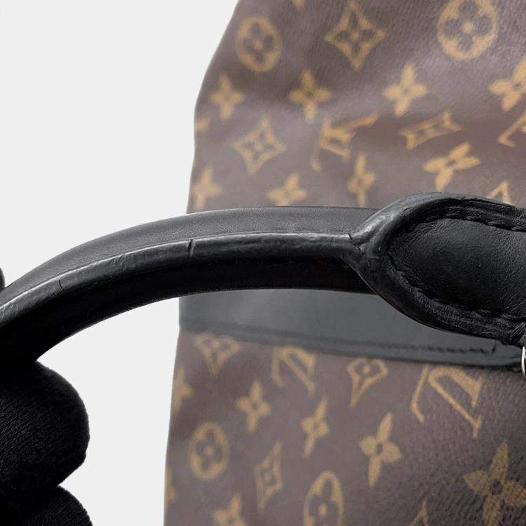 Pre Owned Louis Vuitton Keepall Bandoulière 45 Brown Monogram Macassar Canvas Bag