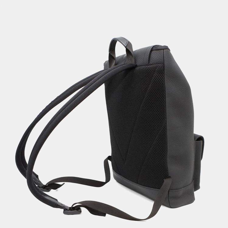 Pre Owned Louis Vuitton Christopher Slim Noir Taurillon Leather Backpack