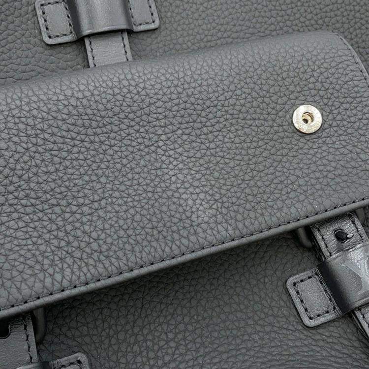 Pre Owned Louis Vuitton Christopher Slim Noir Taurillon Leather Backpack