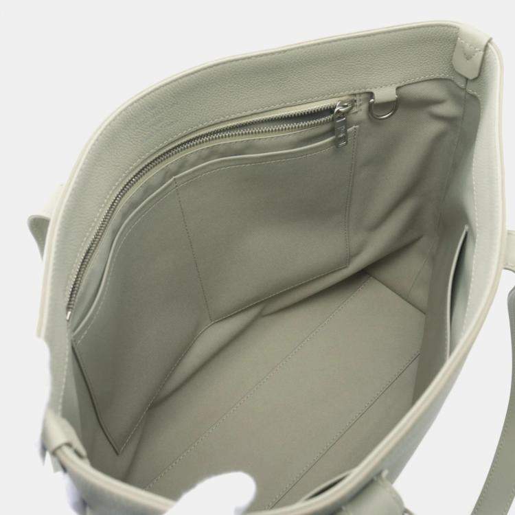 Pre Owned Louis Vuitton Fastline Beige Leather Tote Bag