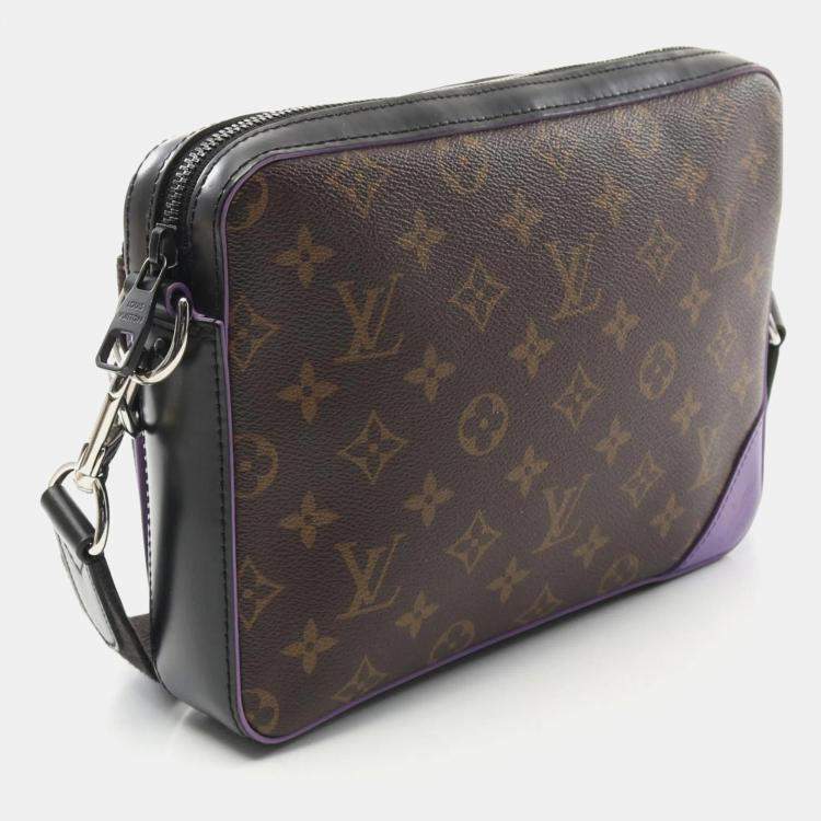 Pre Owned Louis Vuitton Trio Brown Monogram Canvas Shoulder Bag