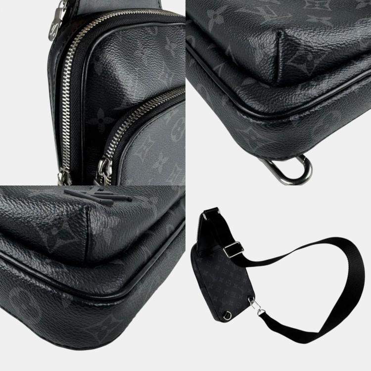 مملوكة مسبقًا Louis Vuitton Avenue Sling PM Black Monogram Eclipse Canvas Body Bag