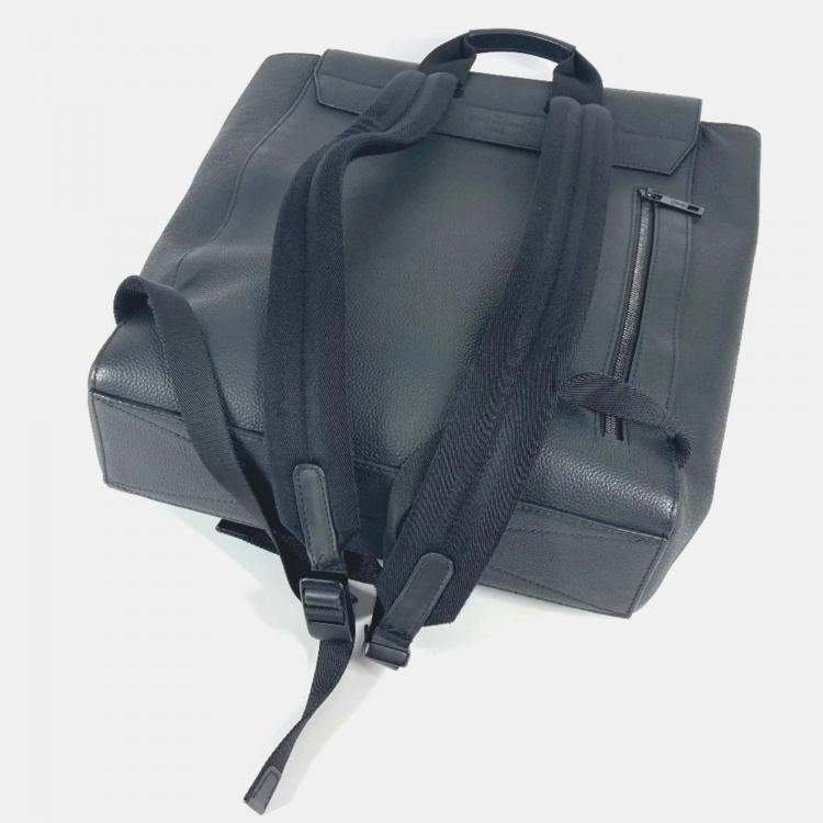 Pre Owned Louis Vuitton Aerogram Fast Line Backpack Handbag Bag Taurillon Leather Noir Black