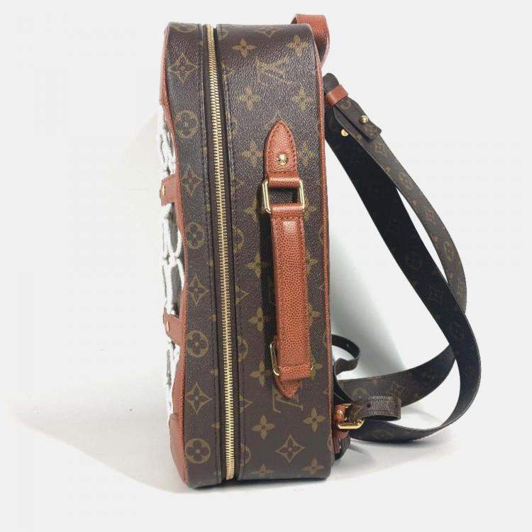 Pre Owned Louis Vuitton x NBA Legacy Shoes Monogram Canvas Box Backpack