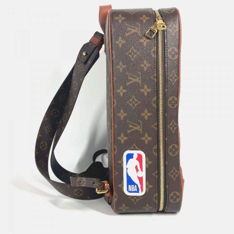 Pre Owned Louis Vuitton x NBA Legacy Shoes Monogram Canvas Box Backpack