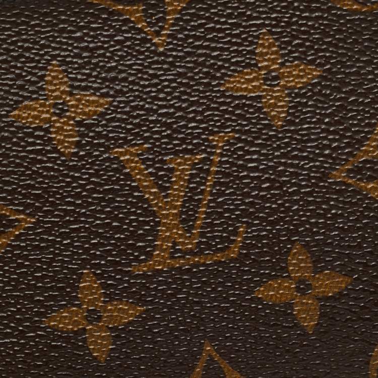 Pre Owned Louis Vuitton Monogram Macassar Canvas Money Clip Bifold Wallet