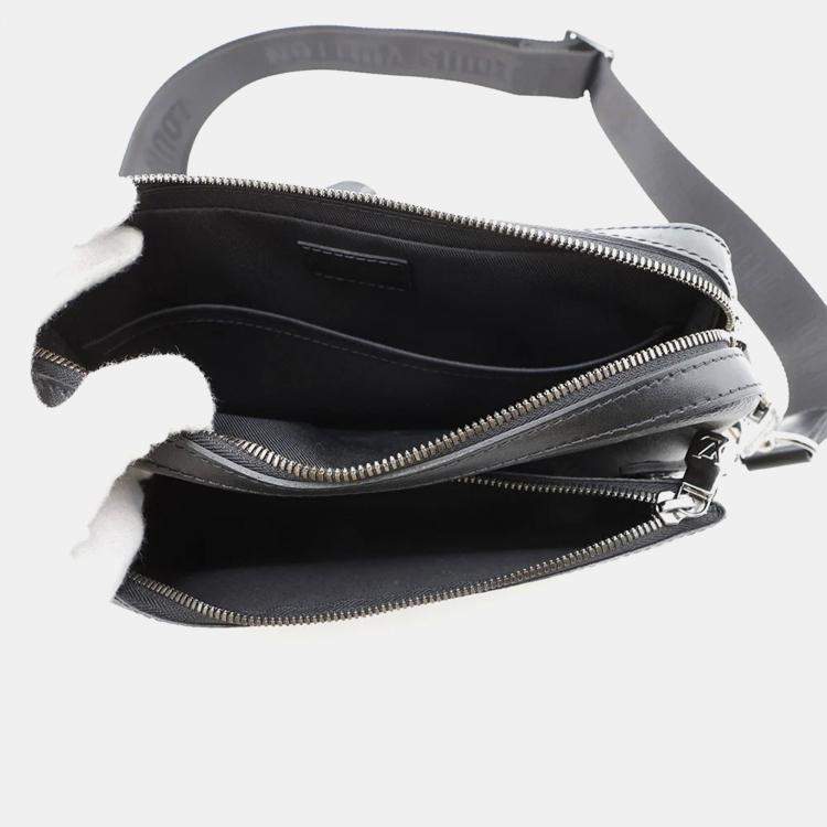 Pre Owned Louis Vuitton Trio Messenger Noir Monogram Eclipse Monogram Eclipse Reverse