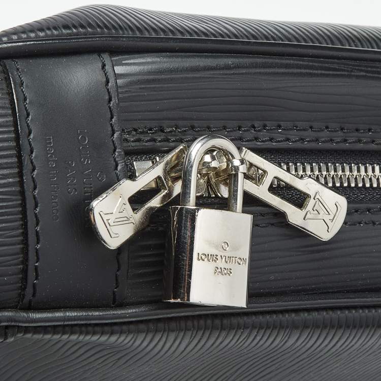 Pre Owned Louis Vuitton Black Epi Leather Porte Documents Voyage GM Bag