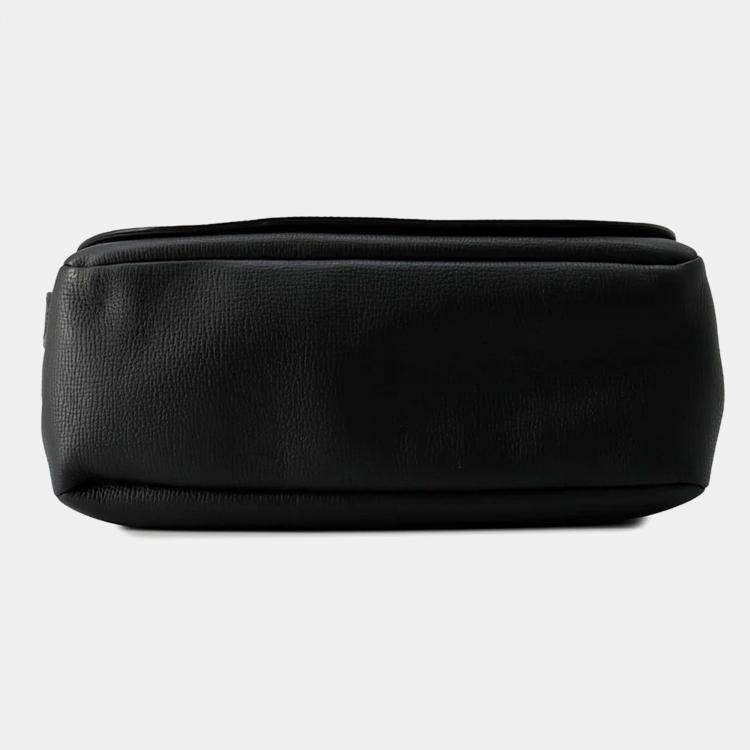 Pre Owned Louis Vuitton Busus Tokyo Noir Monogram Denim Taurillon Leather Shoulder Bag