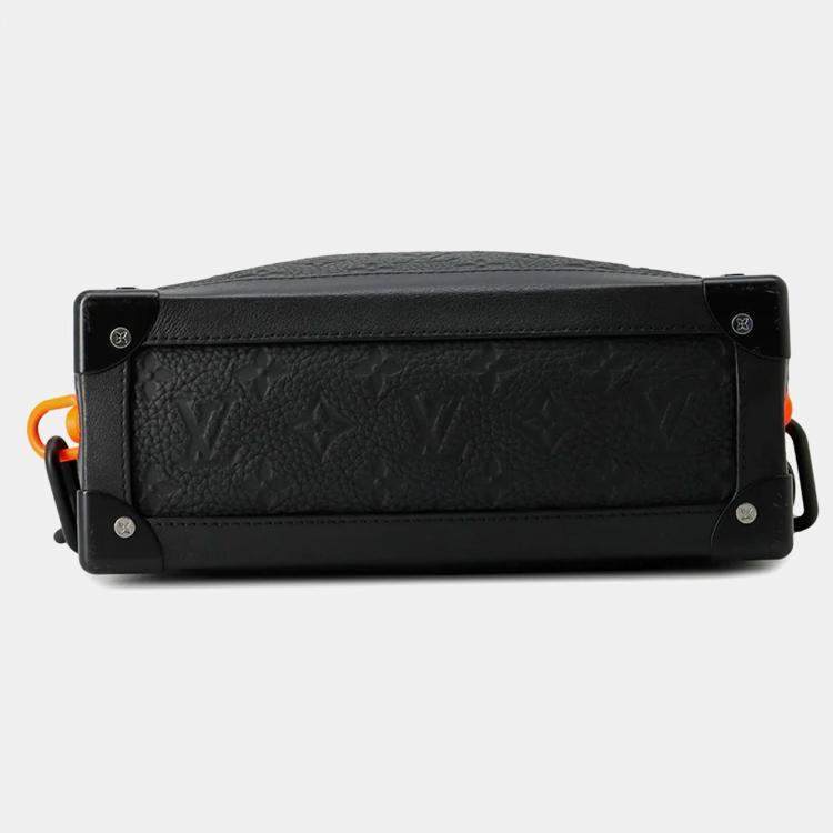 Pre Owned Louis Vuitton Soft Trunk Monogram Noir Taurillon Leather Crossbody Bag