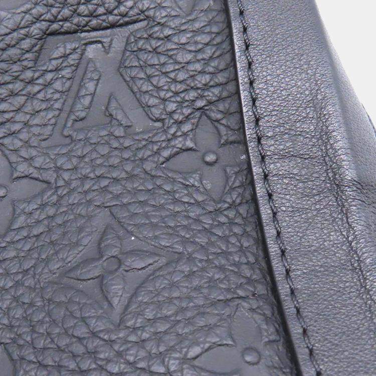 Pre Owned Louis Vuitton Soft Trunk Monogram Noir Taurillon Leather Crossbody Bag