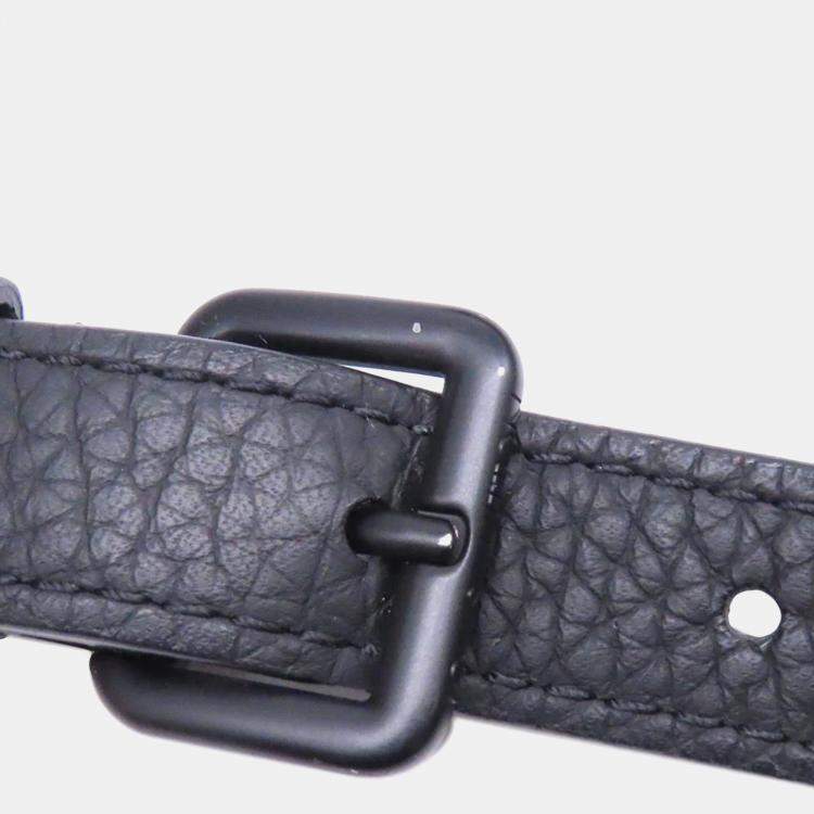 Pre Owned Louis Vuitton Soft Trunk Monogram Noir Taurillon Leather Crossbody Bag