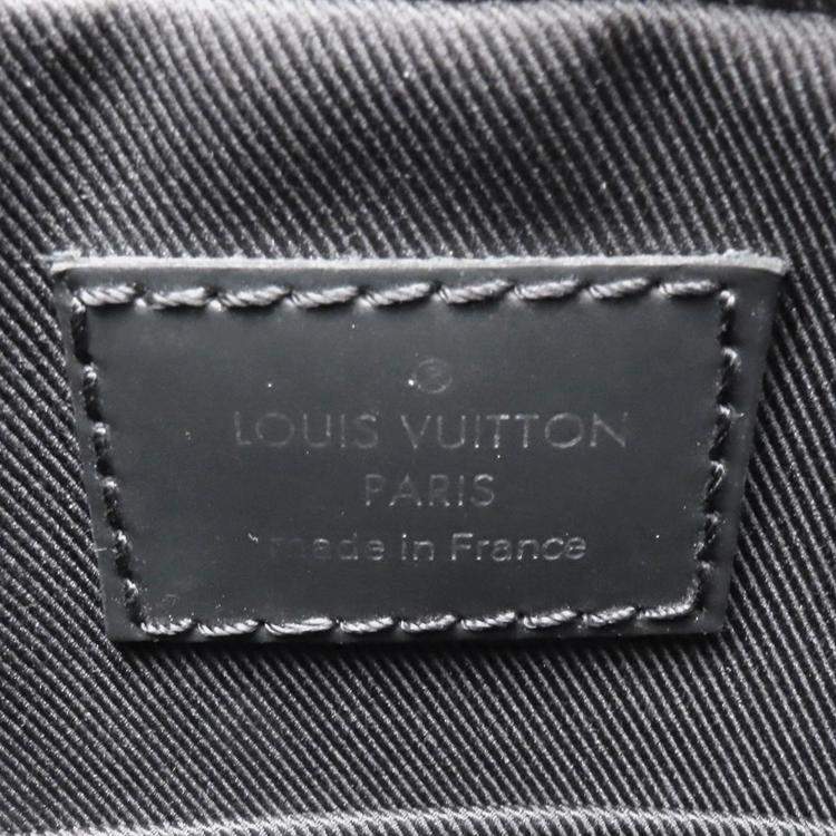 Pre Owned Louis Vuitton Trio Messenger Animal Noir Damier Graphite Crossbody Bag