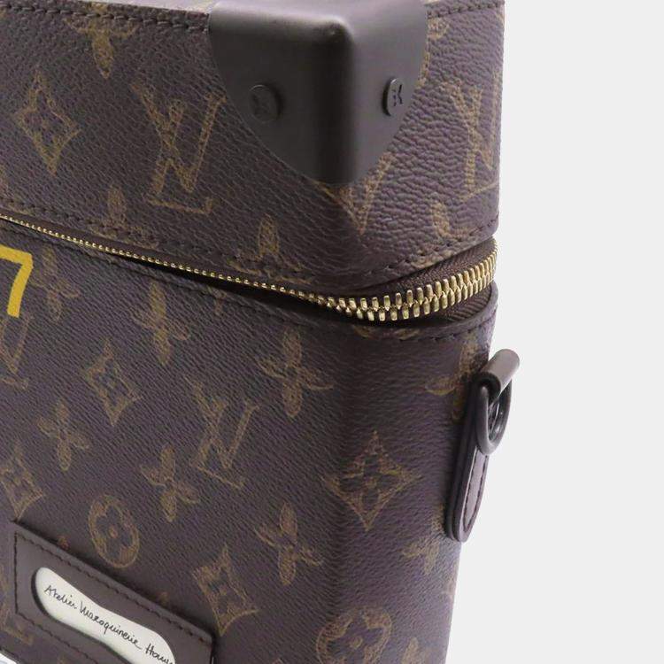 Pre Owned Louis Vuitton Vertical Box Trunk Greenm59664 Monogram