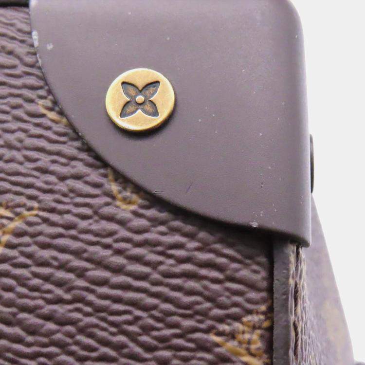 Pre Owned Louis Vuitton Vertical Box Trunk Greenm59664 Monogram