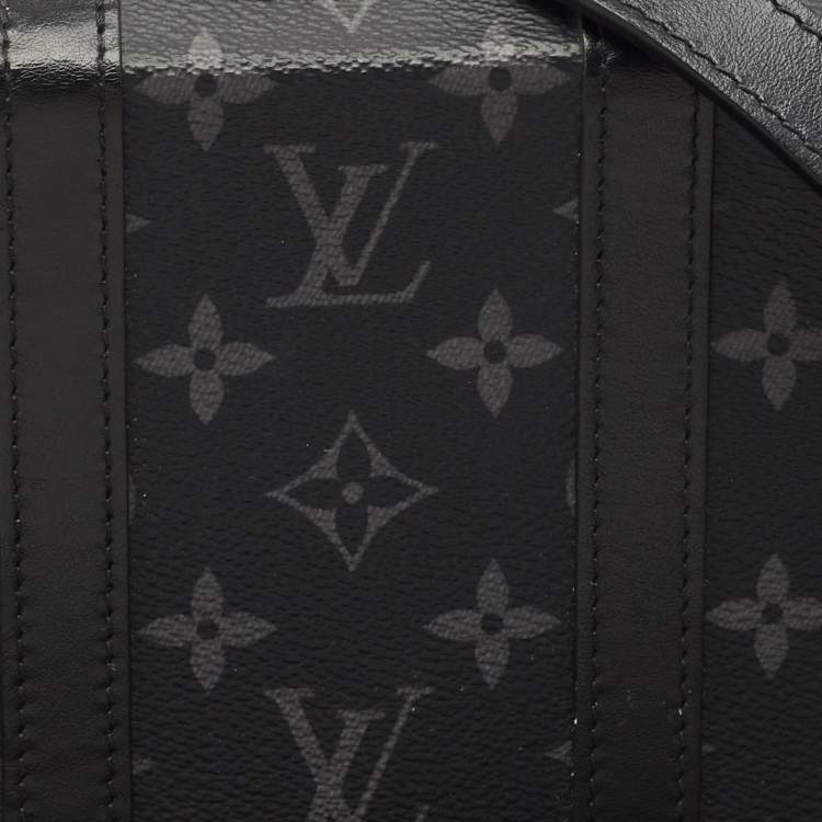 Pre Owned Louis Vuitton Monogram Eclipse Canvas and Leather Soft Trunk Wallet Bag
