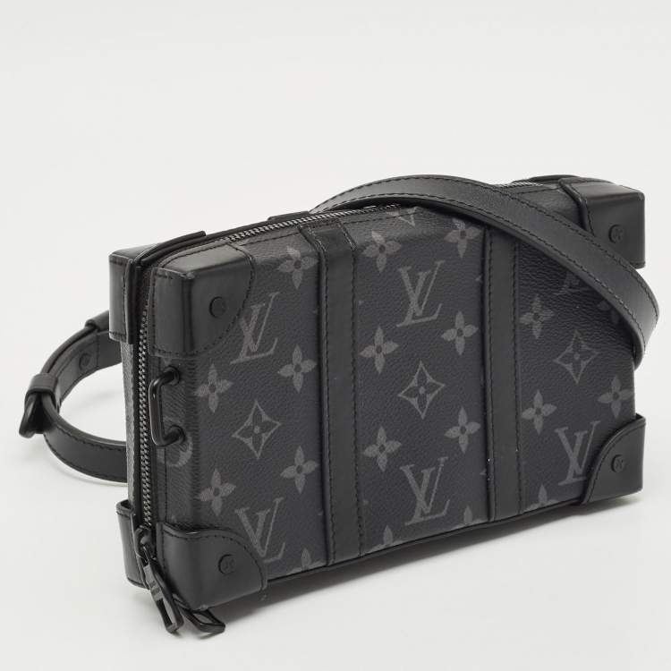 Pre Owned Louis Vuitton Monogram Eclipse Canvas and Leather Soft Trunk Wallet Bag