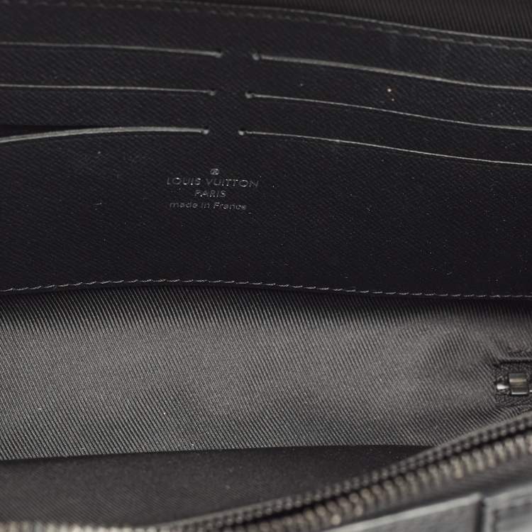 Pre Owned Louis Vuitton Monogram Eclipse Canvas and Leather Soft Trunk Wallet Bag