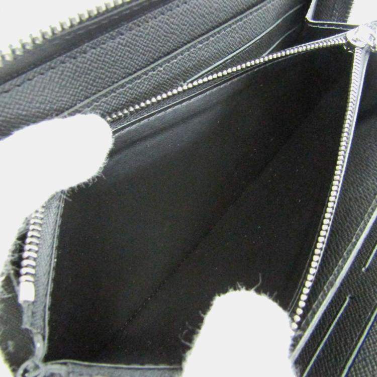 Pre Owned Louis Vuitton Monogram Eclipse Zippy XL Long Wallet bi-fold 