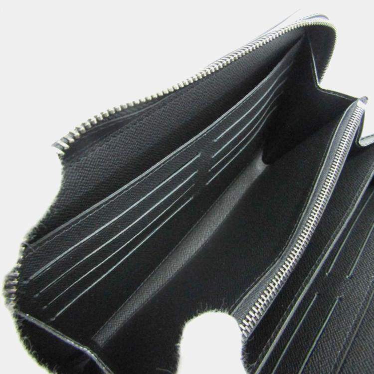 Pre Owned Louis Vuitton Monogram Eclipse Zippy XL Long Wallet bi-fold 