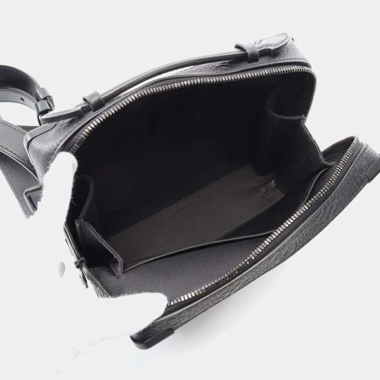 Pre Owned Louis Vuitton Soft Trunk Black Monogram Taurillon Leather Shoulder Bag