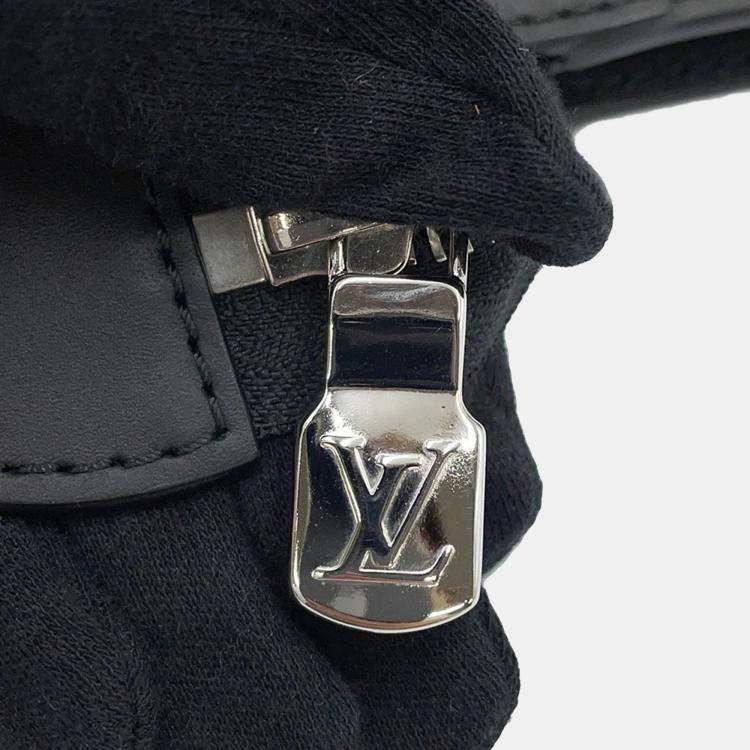 Pre Owned Louis Vuitton Stand Pouch Noir Damier Infini Leather Clutch Bag