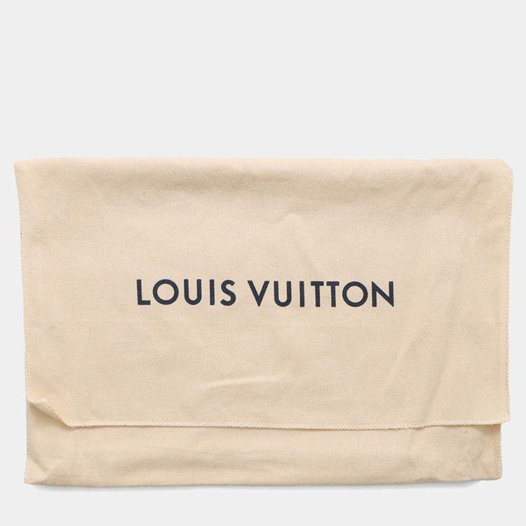 Pre Owned Louis Vuitton Stand Pouch Noir Damier Infini Leather Clutch Bag