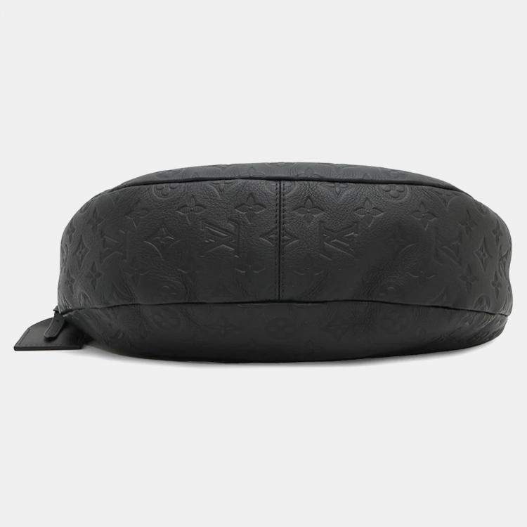 Pre Owned Louis Vuitton Hobo Hammock Ultra Black Monogram Shadow Leather Shoulder Bag