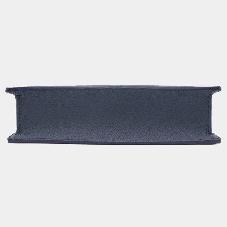 Pre Owned Louis Vuitton Sac Plat Messenger Navy Monogram Watercolor Canvas Bag