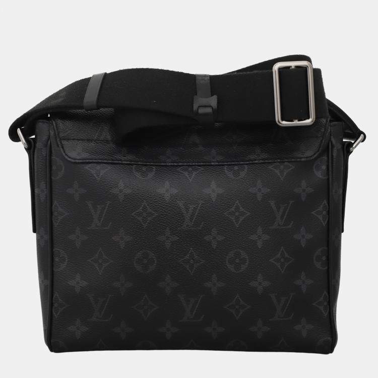 Pre Owned Louis Vuitton Monogram Eclipse District PM Messenger Bag